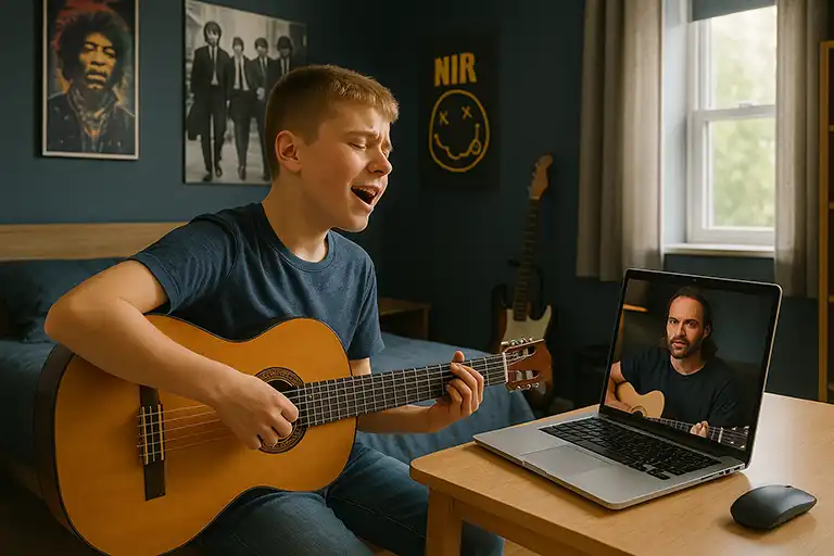 Cours guitare éleve professeur
